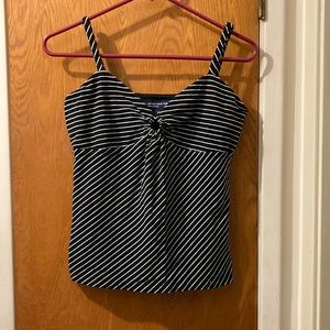 Cute black striped Jones NY Signature summer top